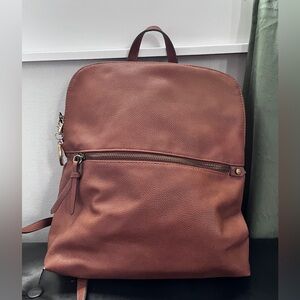 Faux Leather Backpack Purse